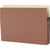 Business Source Straight Tab Cut Legal Recycled File Pocket - 8 1/2'' x 14'' - 1 3/4'' Expansion - Redrope - Redrope - Tear Proof, Tyvek Gusset, Reinforced Gusset - 30% Recycled - 25 / Box