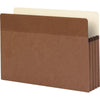 Business Source Straight Tab Cut Legal Recycled File Pocket - 8 1/2'' x 14'' - 3 1/2'' Expansion - Redrope - Redrope - Tear Proof, Tyvek Gusset, Reinforced Gusset - 30% Recycled - 25 / Box