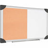 Lorell Combo Dry-Erase/Cork Board - 24'' Board Height x 36'' Board Width - Natural Cork Surface - Self-healing - Aluminum Frame - 1 Each