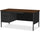 Lorell Fortress Series Left-Pedestal Desk - Rectangle Top - 66'' Table Top Width x 30'' Table Top Depth x 1.12'' Table Top Thickness - 29.50'' HeightAssembly Required - Black Walnut, Laminated, Walnut - S