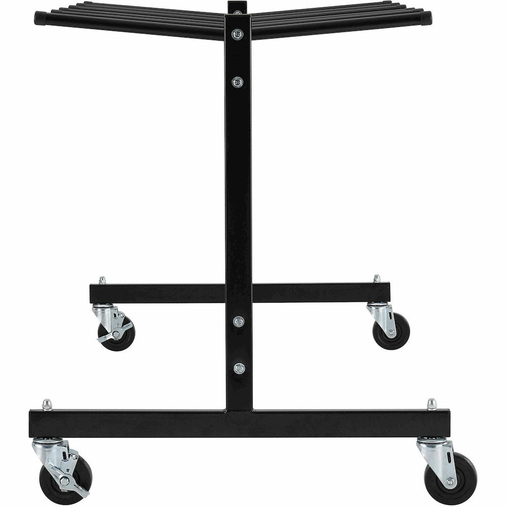 Lorell Folding Chair Dolly - 68'' Width x 30.75'' Depth x 35.75'' Height - Black Steel Frame - Black - For 42 Devices - 1 Each