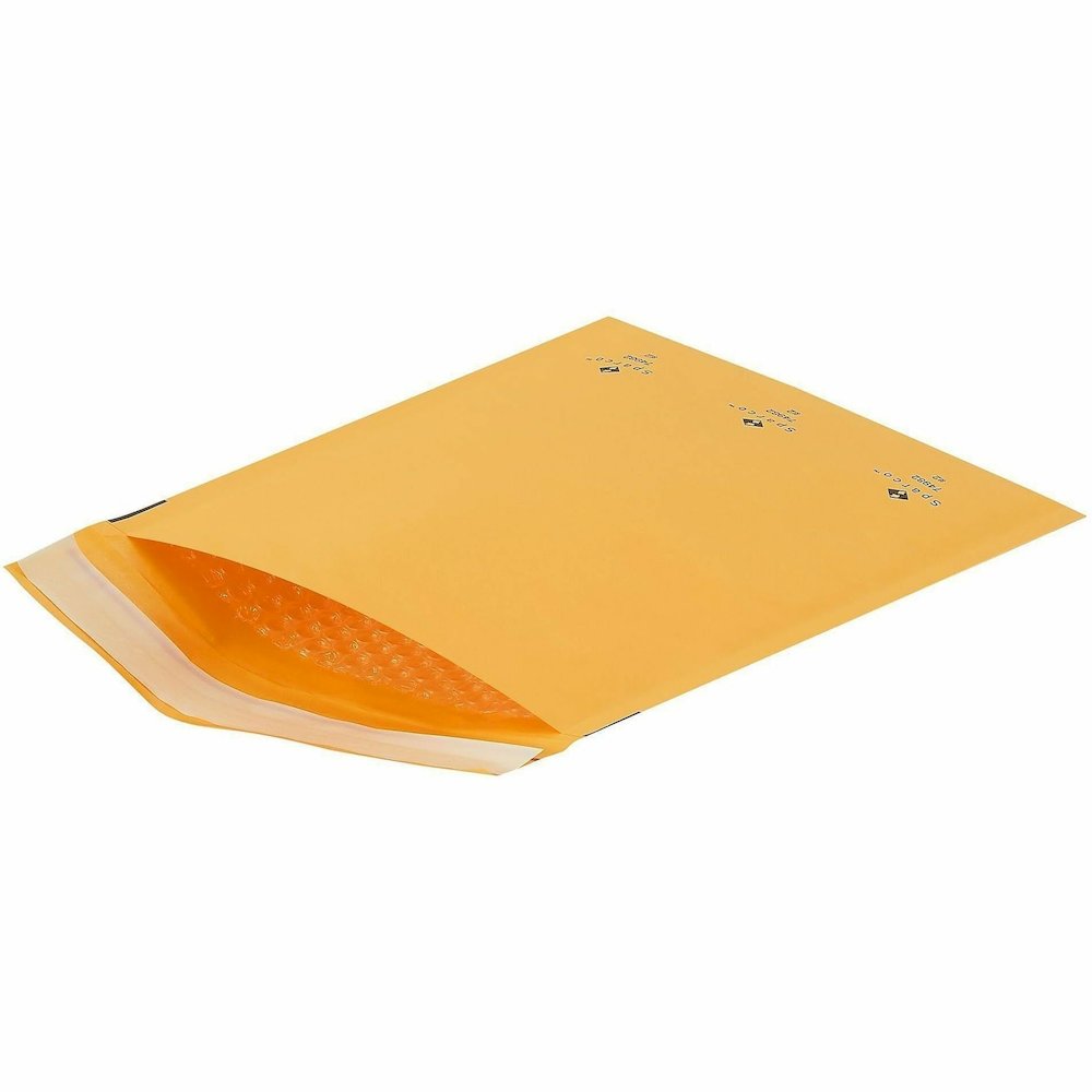 Sparco Size 2 Bubble Cushioned Mailers - Bubble - #2 - 8 1/2'' Width x 12'' Length - Self-sealing - Kraft - Kraft - 100 / Carton