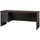 Lorell Fortress Modular Series Left-pedestal Credenza - 72'' x 24'' , 1.1'' Top - 2 x Box, File Drawer(s) - Single Pedestal on Left Side - Material: Steel - Finish: Mahogany Laminate, Charcoal - Scratch