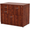 Lorell Essentials Series Box/Box/File Lateral File - 1'' Side Panel, 0.1'' Edge, 35.5'' x 22''29.5'' Lateral File - 4 x Box, File Drawer(s) - Cherry Laminate Table Top - Versatile, Ball Bearing Glide, Draw
