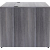 Lorell Essentials Series Rectangular Desk Shell - 72'' x 36''29.5'' , 1'' Top - Laminate, Weathered Charcoal Table Top - Grommet