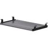 Lorell Universal Keyboard Tray - 26'' x 0.8'' x 15.4'' - Finish: Charcoal