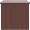 Lorell Essentials Series Sit-to-Stand Desk Shell - 0.1'' Top, 1'' Edge, 60'' x 29''49'' - Finish: Mahogany - Mahogany Laminate Table Top