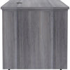 Lorell Essentials Series Sit-to-Stand Desk Shell - 0.1'' Top, 1'' Edge, 72'' x 29''49'' - Finish: Weathered Charcoal - Laminate Table Top