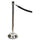 Tatco Heavy-duty Posts for Stanchion - Stainless Steel 41'' Post Black Rope - Chrome - 2 / Box