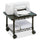 Safco Under Desk Printer/Fax Stand - 300 lb Load Capacity - 13.5'' Height x 19'' Width x 16'' Depth - Floor - Laminate, Powder Coated - Steel - Black