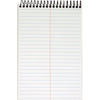 TOPS Docket Gold Spiral Steno Book - 100 Sheets - Coilock - 20 lb Basis Weight - 6'' x 9'' - 9'' x 6'' - White Paper - Frosty ClearPoly Cover - Perforated, Acid-free, Heavyweight, Unpunched - 1 Each