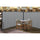 Screenflex Portable Room Dividers - 72'' Height x 20.4 ft Length - Black Metal Frame - Polyester - Stone - 1 Each