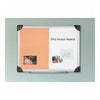 Lorell Combo Dry-Erase/Cork Board - 24'' Board Height x 36'' Board Width - Natural Cork Surface - Self-healing - Aluminum Frame - 1 Each