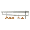 Lorell Industrial Wire Shelving Garment Hanger Bar - 48'' Length - for Garment, Coat - 1 Each