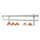 Lorell Industrial Wire Shelving Garment Hanger Bar - 48'' Length - for Garment, Coat - 1 Each