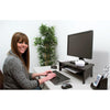 Victor High Rise Monitor Stand - Monitor Stand - Desk Riser - 7.5'' Height x 27'' Width x 11.5'' Depth - Wood - Black
