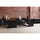 Lorell Fortress Modular Series Double-pedestal Credenza - 60'' x 24'' , 1.1'' Top - 2 x Box, File Drawer(s) - Double Pedestal - Material: Steel - Finish: Walnut Laminate, Black - Scratch Resistant, Stain