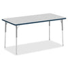 Lorell Classroom Activity Tabletop - Gray Nebula Rectangle, High Pressure Laminate (HPL) Top - 60'' Table Top Width x 30'' Table Top Depth x 1.13'' Table Top Thickness - 1 Each