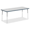 Lorell Classroom Activity Tabletop - Gray Nebula Rectangle, High Pressure Laminate (HPL) Top - 72'' Table Top Width x 30'' Table Top Depth x 1.13'' Table Top Thickness - Assembly Required - 1 Each