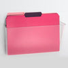 Officemate Mountable Wall File - 7'' Height x 13'' Width x 4.12'' Depth - Clear - Plastic - 4 / Carton