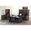 Lorell Prominence 2.0 Bowfront Left-Pedestal Desk - 1'' Top, 72'' x 42''29'' - 3 x File, Box Drawer(s) - Single Pedestal on Left Side - Band Edge - Material: Particleboard - Finish: Espresso Laminate, The