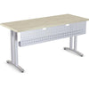 Lorell 60'' Training Table Modesty Panel - 54'' Width x 3'' Depth x 10'' Height - Steel - Metallic Silver