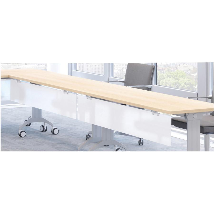 Special-T 59'' Tabletop Acrylite Modesty Panel - 59'' Length x 10'' Height - Acrylic - Frosted White