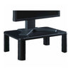 Lorell Height-Adjustable Monitor Riser - 4'' Height x 19.75'' Width - Desktop - Black