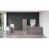 Lorell Essentials Series Rectangular Desk Shell - 72'' x 36''29.5'' , 1'' Top - Laminate, Weathered Charcoal Table Top - Grommet