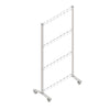 Lorell Adaptable Panel Legs for 50''H Configuration - 18.8'' Width x 2'' Depth x 71'' Height - Aluminum - Silver