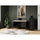 Lorell Fortress Series 48'' Right Single-Pedestal Desk - 48'' x 29.5''30'' , 0.8'' Modesty Panel, 1.1'' Top - Single Pedestal on Right Side - Square Edge - Material: Steel - Finish: Black