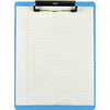 Saunders Acrylic Clipboard - 0.50'' Clip Capacity - 9'' x 12'' - Acrylic - Blue - 1 Each