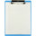 Saunders Acrylic Clipboard - 0.50'' Clip Capacity - 9'' x 12'' - Acrylic - Blue - 1 Each