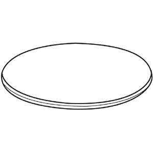 Lorell Essentials Conference Tabletop - Laminated Round, Mahogany Top - 47.25'' Table Top Width x 47.25'' Table Top Depth x 1.25'' Table Top Thickness - 1'' Height - Assembly Required - Wood Top Material