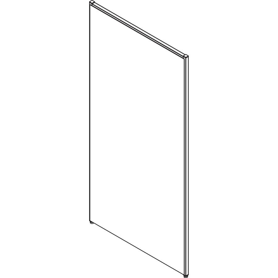 Lorell Panel System Partition Fabric Panel - 36.4'' Width x 71'' Height - Steel Frame - Gray - 1 Each