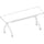 Lorell Flip Top Training Table - Rectangle Top - Four Leg Base - 4 Legs x 72'' Table Top Width x 23.50'' Table Top Depth - 29.50'' Height x 70.88'' Width x 23.63'' Depth - Assembly Required - Espresso, Bla