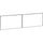Lorell Fortress Modular Series Stack-On Hutch Door Kit - 60'' Width - Lockable, Reinforced - Steel - Black