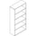 Lorell Prominence 2.0 Bookcase - 34'' x 12''69'' , 1'' Top - 0 Door(s) - 6 Shelve(s) - Band Edge - Material: Particleboard - Finish: Laminate