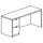 Lorell Prominence 2.0 Left-Pedestal Credenza - 72'' x 24''29'' , 1'' Top - 2 x File Drawer(s) - Single Pedestal on Left Side - Band Edge - Material: Particleboard - Finish: Thermofused Melamine (TFM)