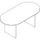 Lorell Prominence 2.0 Racetrack Conference Table - 72'' x 36''29'' Table, 1'' Top, 0.1'' Edge - Material: Particleboard, Thermofused Melamine (TFM) - Finish: Mahogany - Modesty Panel