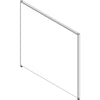 Lorell Panel System Partition Fabric Panel - 48'' Width x 48'' Height - Fabric, Steel - Gray - 1 Each