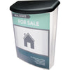 Deflecto Outdoor Literature Box - 13.1'' Height x 10'' Width x 4.5'' Depth - Break Resistant, Water Proof - Gray - Plastic - 1 Each - deflecto