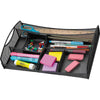 Safco Mesh Drawer Organizer - 7 Compartment(s) - 2.75'' Height x 13'' Width x 8.75'' Depth - Black - Steel - 1 Each