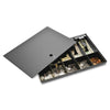 Sparco Locking Cover Money Tray - 1 x Cash Tray - 5 Bill/5 Coin Compartment(s) - Black