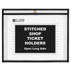C-Line Shop Shop Ticket Holders, Stitched - Both Sides Clear, Open Long Side, 11 x 8-1/2, 25/BX, 49911