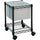Safco Compact Mobile File Cart - 1 Shelf - 4 Casters - Steel - x 15.5'' Width x 14'' Depth x 19.5'' Height - Black - 1 Each