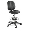 Safco Apprentice II Extended Height Armless Drafting Chair - Black Vinyl Seat - Vinyl Back - 5-star Base - Black - 1 Each
