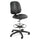 Safco Apprentice II Extended Height Armless Drafting Chair - Black Vinyl Seat - Vinyl Back - 5-star Base - Black - 1 Each
