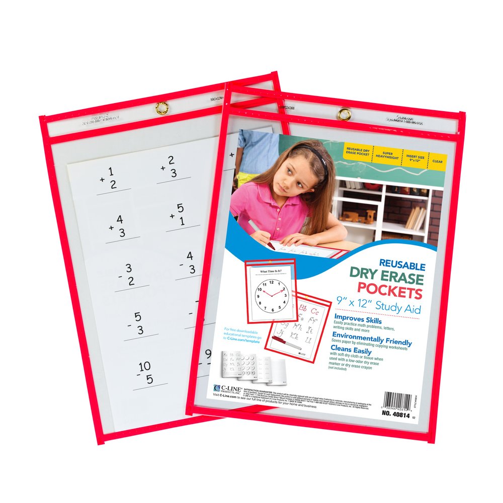 C-Line Letter Storage Folder - 8 1/2'' x 11'' - Red - 30 / Box