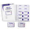 C-Line Time's Up! Self-Expiring Visitor Badges with Registry Log - One Day Badge, 3 x 2 Badge Size, 150 Badges and Log Book/BX, 97009